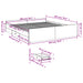 Cadru de pat cu sertare alb 200x200 cm lemn prelucrat - WALTI WALTI