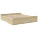 Cadru de pat cu sertare stejar sonoma 200x200 cm lemn prelucrat - WALTI WALTI