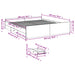 Cadru de pat cu sertare stejar sonoma 200x200 cm lemn prelucrat - WALTI WALTI