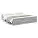 Cadru de pat cu sertare gri sonoma 200x200 cm lemn prelucrat - WALTI WALTI