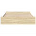 Cadru de pat cu sertare stejar sonoma 180x200 cm lemn prelucrat - WALTI WALTI