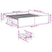 Cadru de pat cu sertare stejar sonoma 180x200 cm lemn prelucrat - WALTI WALTI