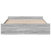 Cadru de pat cu sertare gri sonoma 180x200 cm lemn prelucrat - WALTI WALTI