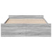 Cadru de pat cu sertare gri sonoma 150x200 cm lemn prelucrat - WALTI WALTI