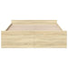 Cadru de pat cu sertare stejar sonoma 140x200 cm lemn prelucrat - WALTI WALTI