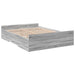 Cadru de pat cu sertare, gri sonoma, 135x190 cm, lemn prelucrat - WALTI WALTI