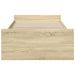 Cadru de pat cu sertare stejar sonoma 75x190 cm lemn prelucrat - WALTI WALTI