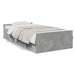 Cadru de pat cu sertare, gri beton, 75x190 cm, lemn prelucrat - WALTI WALTI