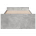 Cadru de pat cu sertare, gri beton, 75x190 cm, lemn prelucrat - WALTI WALTI