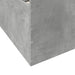 Cadru de pat cu sertare, gri beton, 75x190 cm, lemn prelucrat - WALTI WALTI