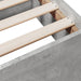 Cadru de pat cu sertare, gri beton, 75x190 cm, lemn prelucrat - WALTI WALTI