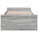 Cadru de pat cu sertare gri sonoma 75x190 cm lemn prelucrat - WALTI WALTI