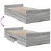 Cadru de pat cu sertare gri sonoma 75x190 cm lemn prelucrat - WALTI WALTI