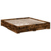 Cadru de pat cu sertare stejar fumuriu 200x200cm lemn prelucrat - WALTI WALTI