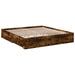 Cadru de pat cu sertare stejar fumuriu 200x200cm lemn prelucrat - WALTI WALTI