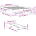 Cadru de pat cu sertare, alb, 160x200 cm, lemn prelucrat - WALTI WALTI