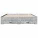 Cadru de pat cu sertare, gri beton, 160x200 cm, lemn prelucrat - WALTI WALTI