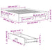 Cadru de pat cu sertare stejar fumuriu 160x200cm lemn prelucrat - WALTI WALTI
