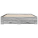 Cadru de pat cu sertare, gri sonoma, 160x200 cm lemn prelucrat - WALTI WALTI