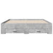 Cadru de pat cu sertare, gri beton, 150x200 cm, lemn prelucrat - WALTI WALTI