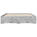 Cadru de pat cu sertare, gri beton, 140x200 cm, lemn prelucrat - WALTI WALTI
