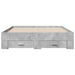 Cadru de pat cu sertare, gri beton, 120x200 cm, lemn prelucrat - WALTI WALTI