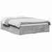 Cadru de pat cu sertare, gri beton, 140x190 cm, lemn prelucrat - WALTI WALTI