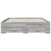Cadru de pat cu sertare gri sonoma 140x190 cm lemn prelucrat - WALTI WALTI