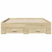 Cadru de pat cu sertare stejar sonoma 135x190 cm lemn prelucrat - WALTI WALTI
