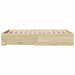 Cadru de pat cu sertare stejar sonoma 135x190 cm lemn prelucrat - WALTI WALTI