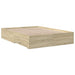 Cadru de pat cu sertare stejar sonoma 135x190 cm lemn prelucrat - WALTI WALTI