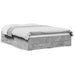 Cadru de pat cu sertare, gri beton, 135x190 cm, lemn prelucrat - WALTI WALTI