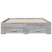 Cadru de pat cu sertare, gri sonoma, 135x190 cm, lemn prelucrat - WALTI WALTI