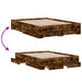 Cadru pat cu sertare stejar fumuriu 120x190 cm lemn prelucrat - WALTI WALTI