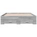 Cadru de pat cu sertare gri sonoma 120x190 cm lemn prelucrat - WALTI WALTI