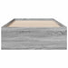 Cadru de pat cu sertare gri sonoma 100x200 cm lemn prelucrat - WALTI WALTI