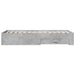 Cadru de pat cu sertare, gri beton, 90x200 cm, lemn prelucrat - WALTI WALTI