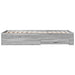 Cadru de pat cu sertare gri sonoma 90x200 cm lemn prelucrat - WALTI WALTI
