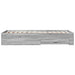 Cadru de pat cu sertare gri sonoma 90x190 cm lemn prelucrat - WALTI WALTI
