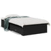 Cadru de pat cu sertare, negru, 75x190 cm, lemn prelucrat - WALTI WALTI