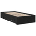 Cadru de pat cu sertare, negru, 75x190 cm, lemn prelucrat - WALTI WALTI