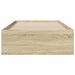 Cadru de pat cu sertare stejar sonoma 75x190 cm lemn prelucrat - WALTI WALTI