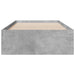 Cadru de pat cu sertare, gri beton, 75x190 cm, lemn prelucrat - WALTI WALTI