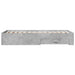 Cadru de pat cu sertare, gri beton, 75x190 cm, lemn prelucrat - WALTI WALTI