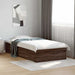 Cadru de pat cu sertare stejar maro 75x190 cm lemn prelucrat - WALTI WALTI