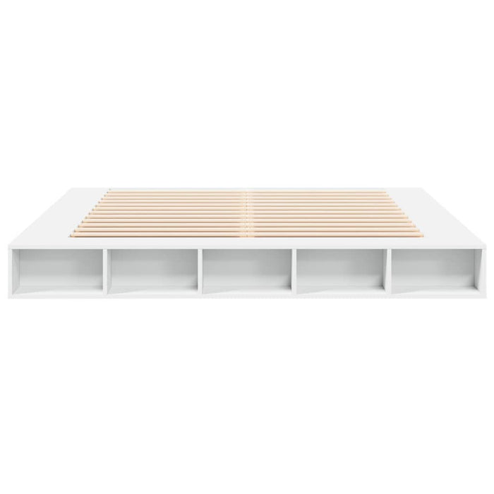 Cadru de pat alb 180x200 cm din lemn prelucrat - WALTI WALTI