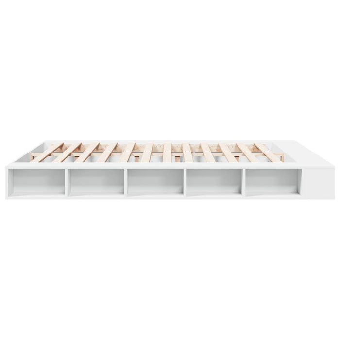 Cadru de pat alb 180x200 cm din lemn prelucrat - WALTI WALTI
