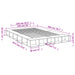 Cadru de pat, alb, 150x200 cm, lemn prelucrat - WALTI WALTI