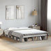Cadru de pat, gri sonoma, 150x200 cm, lemn prelucrat - WALTI WALTI