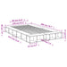 Cadru de pat, alb, 120x200 cm, lemn prelucrat - WALTI WALTI